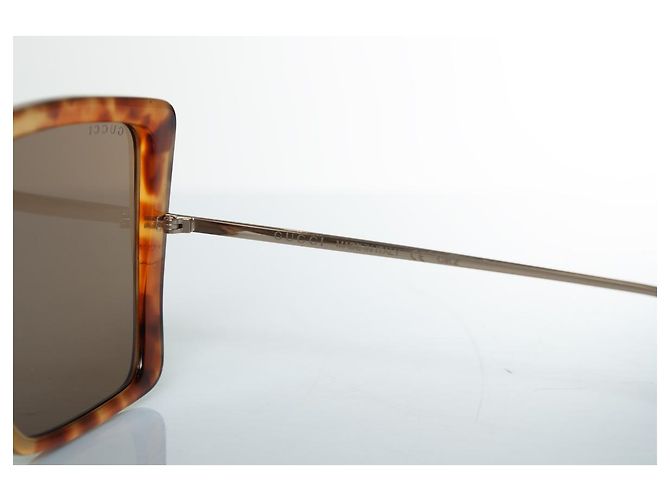 Gafas de sol oversized Gucci, marrón habana Castaño - vista 7