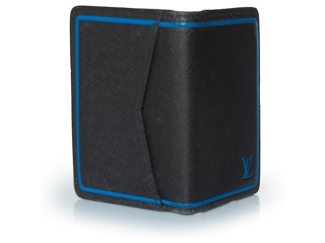 Organizer Organizzatore Taiga Louis Vuitton in nero e blu Multicolore - vista 2
