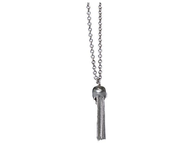 Collar con borlas de calavera Alexander McQueen en plateado Plata Metálico - vista 5