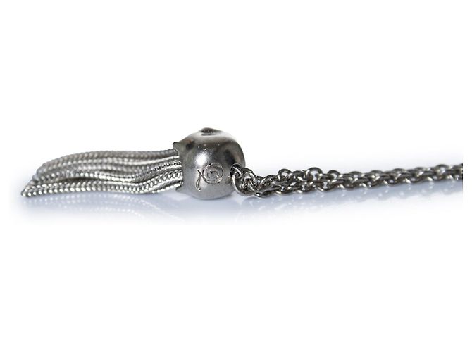 Collar con borlas de calavera Alexander McQueen en plateado Plata Metálico - vista 6