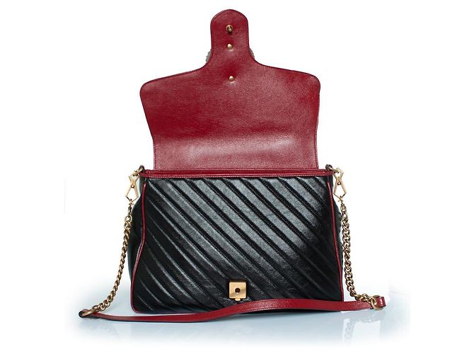 Borsa a mano Gucci Marmont nera Nero - vista 4