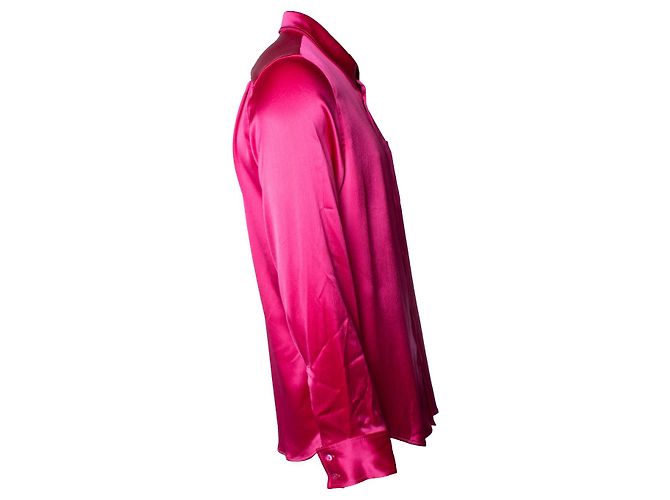 Autre Marque Camicia in satin Sander fucsia di Sies Marjan Rosa - vista 4