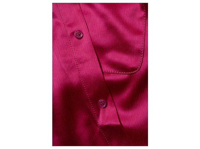 Autre Marque Camicia in satin Sander fucsia di Sies Marjan Rosa - vista 6