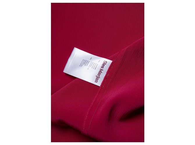 Autre Marque Camicia in satin Sander fucsia di Sies Marjan Rosa - vista 7