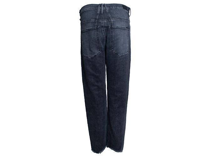 RtA, jeans negros de pierna ancha con cinturón - vista 3