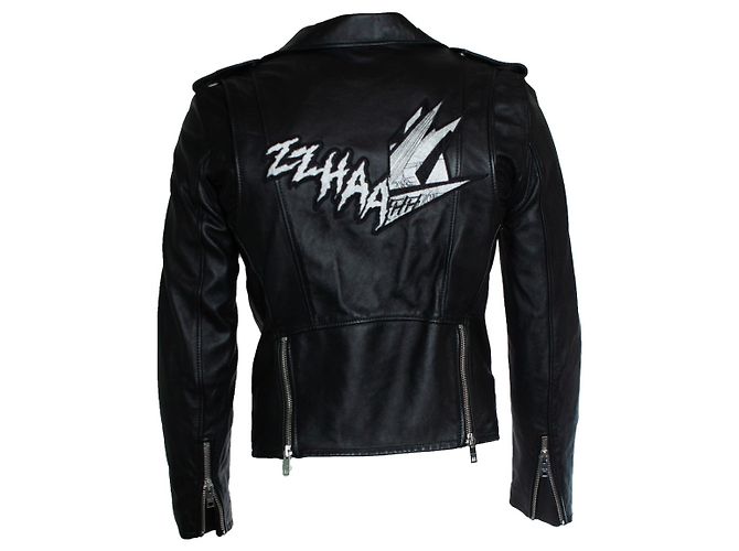 Céline Klassische Bikerjacke Christian Barclay von Celine Schwarz - Ansicht 2
