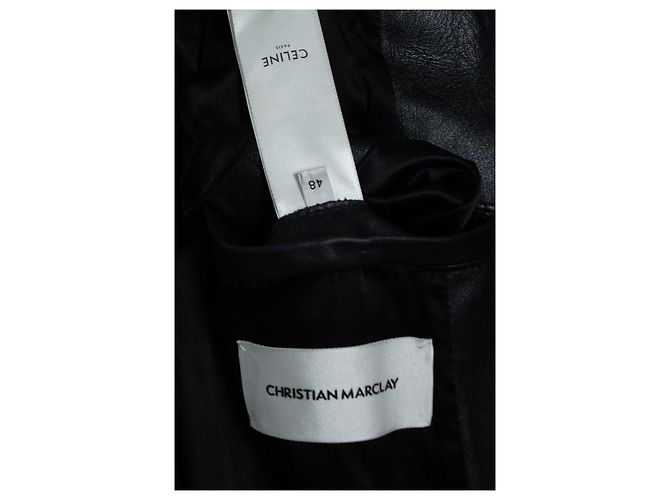 Céline Klassische Bikerjacke Christian Barclay von Celine Schwarz - Ansicht 7
