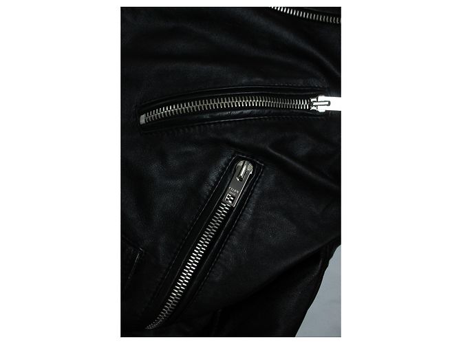 Céline Klassische Bikerjacke Christian Barclay von Celine Schwarz - Ansicht 8