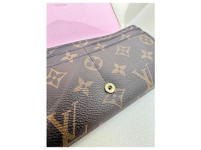 Louis Vuitton Monogram Transatlantic Sarah Wallet Limited Edition Brown Pink White Blue - view 10