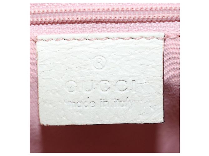 Gucci Web Handle Buckle Tote aus GG Canvas und Leder Medium Pink - Ansicht 6