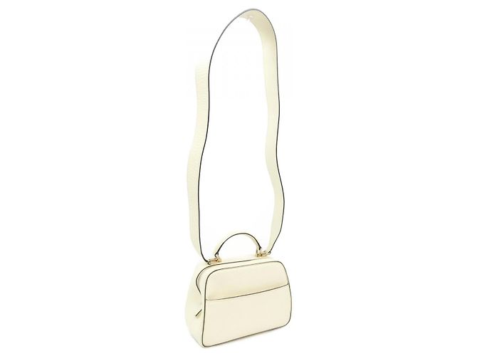Mini borsa in vitello morbido Valextra Giallo - vista 2