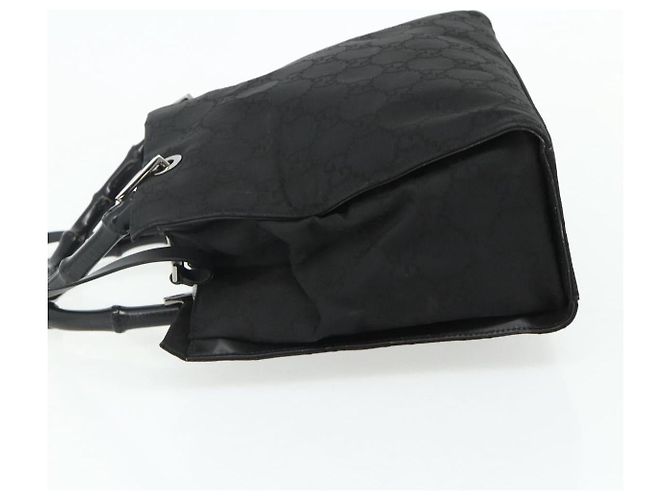 Gucci Vintage Bamboo Handle Tote GG Canvas Medium Schwarz - Ansicht 3