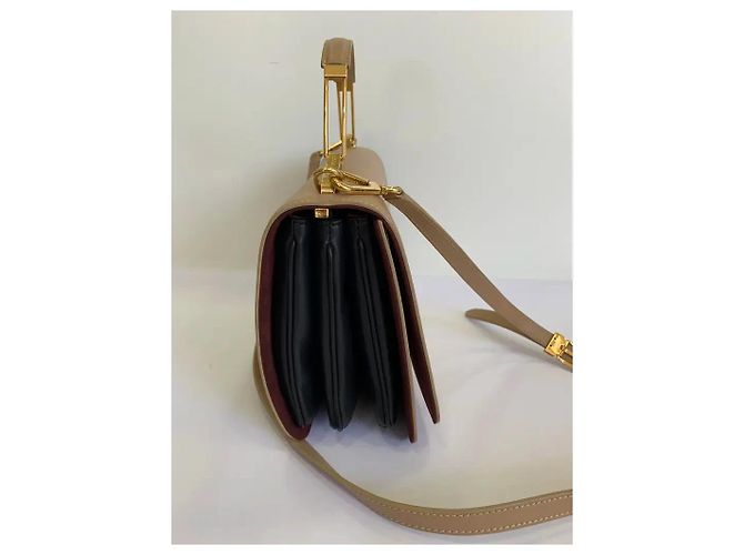 Borsa Emilio Pucci Newton in pelle beige - vista 5