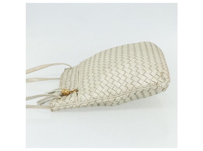 Bottega Veneta Intrecciato Shoulder Leather Bianco - vista 3