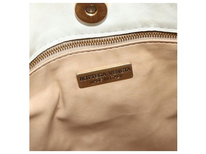 Bottega Veneta Intrecciato Shoulder Leather Bianco - vista 7