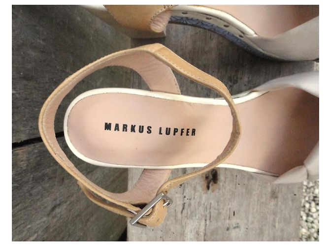 Markus Lupfer Sandalen Blau Beige - Ansicht 4