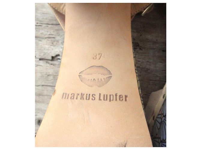 Markus Lupfer Sandalen Blau Beige - Ansicht 8