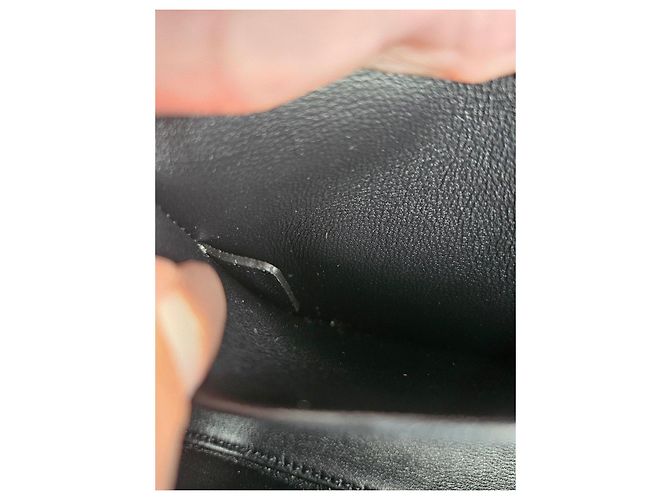 Céline Bolsa Celine Triomphe couro preto - vista 4
