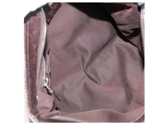 Gucci Double Pocket Web Messenger GG Canvas and leather Medium Marrone - vista 5