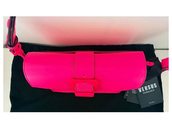 Borsa Versus Versace in pelle rosa fluorescente Fuschia - vista 13