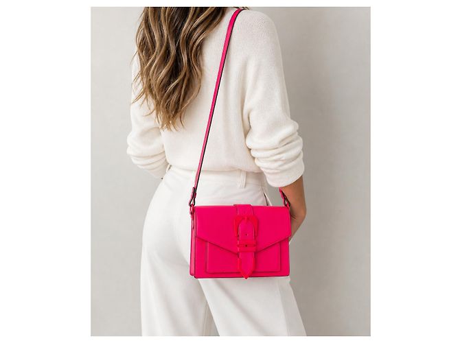 Borsa Versus Versace in pelle rosa fluorescente Fuschia - vista 9
