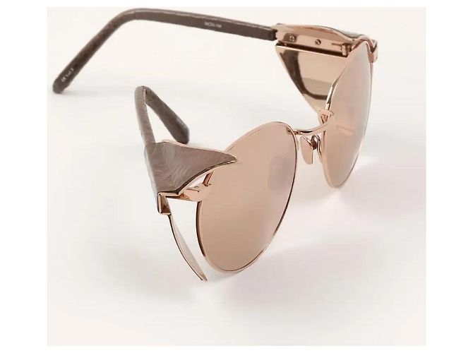 Linda Farrow Gafas de sol Bronce - vista 2