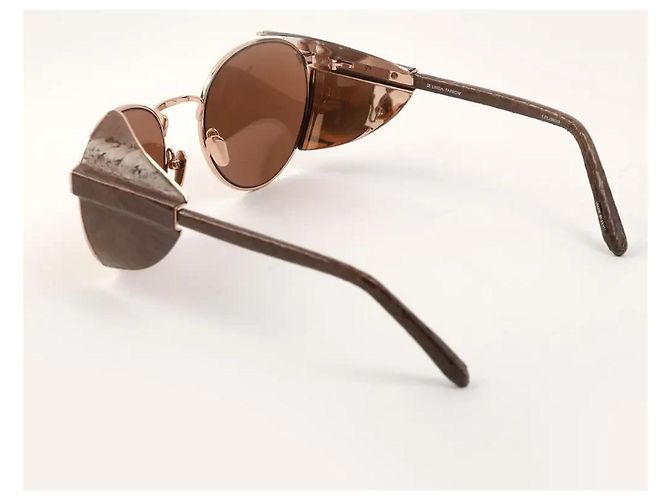 Linda Farrow Gafas de sol Bronce - vista 3