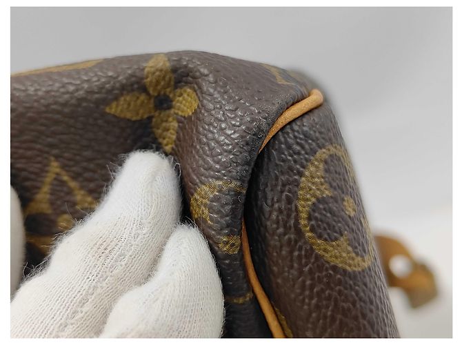 Borsa Speedy Rotonda Monogramma Denim Louis Vuitton Marrone - vista 5