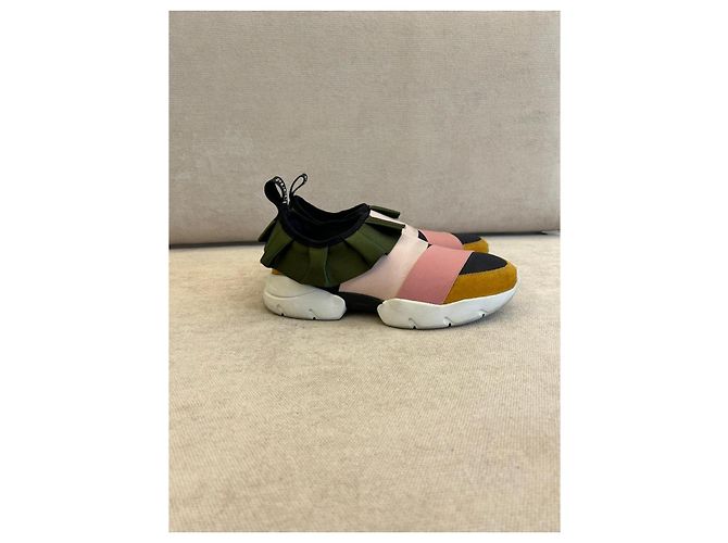 Sneakers Slip-On Emilio Pucci Multicolore con Volant - vista 3