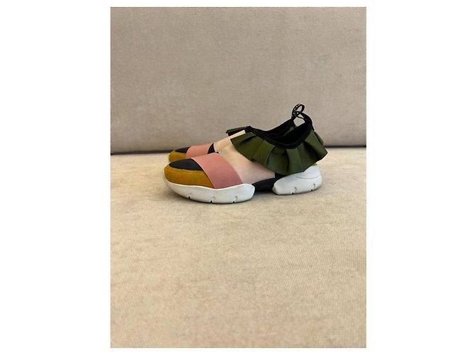 Sneakers Slip-On Emilio Pucci Multicolore con Volant - vista 4