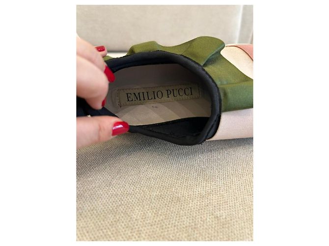 Sneakers Slip-On Emilio Pucci Multicolore con Volant - vista 6