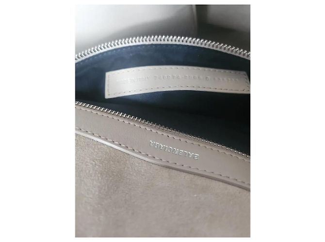 Balenciaga Borsa Mary Kate Medium in pelle beige Crudo - vista 11