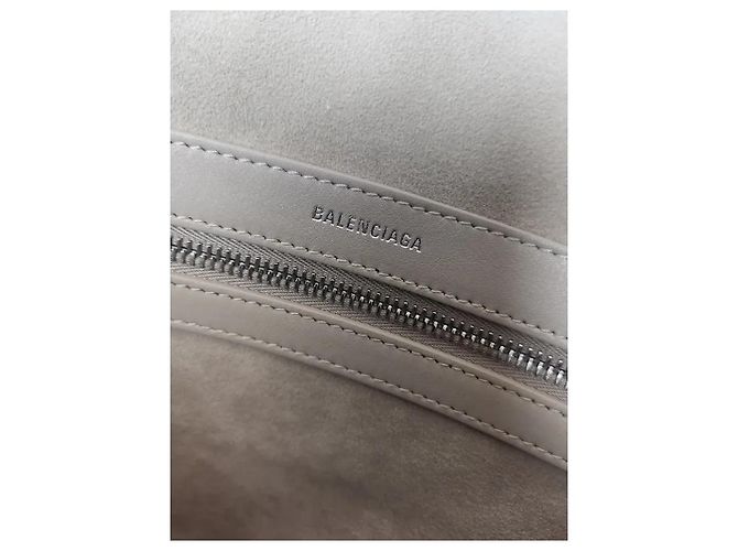 Balenciaga Borsa Mary Kate Medium in pelle beige Crudo - vista 9