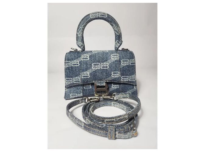 Hourglass Balenciaga clessidra xs Blu chiaro - vista 2