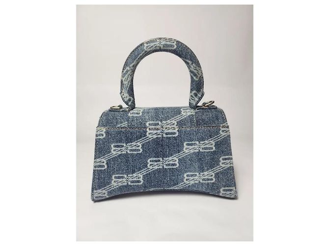 Hourglass Balenciaga clessidra xs Blu chiaro - vista 5