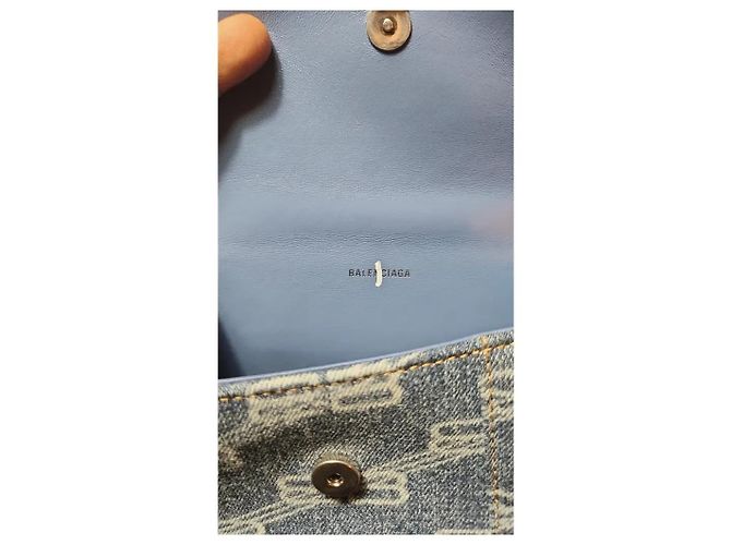 Hourglass Balenciaga clessidra xs Blu chiaro - vista 7