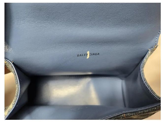 Hourglass Balenciaga clessidra xs Blu chiaro - vista 8