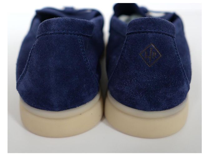 Mocassini Loro Piana Summer Walk Charms Blu Navy - vista 4