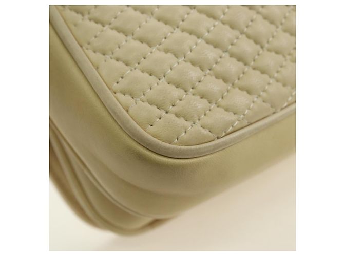 BALLY Borsa a Spalla in Pelle Beige Oro Auth am11516A D'oro - vista 12