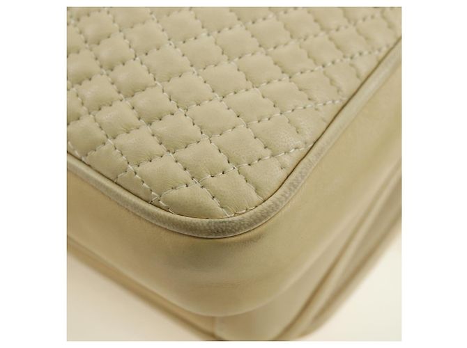 BALLY Borsa a Spalla in Pelle Beige Oro Auth am11516A D'oro - vista 13