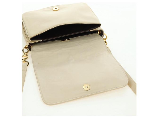 BALLY Borsa a Spalla in Pelle Beige Oro Auth am11516A D'oro - vista 15