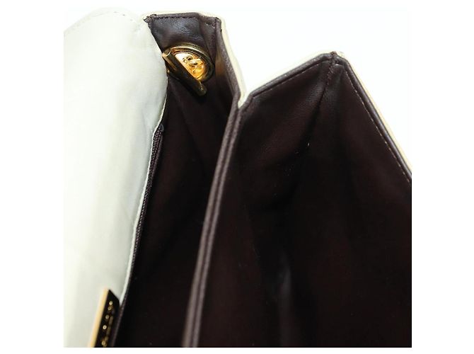 BALLY Borsa a Spalla in Pelle Beige Oro Auth am11516A D'oro - vista 19