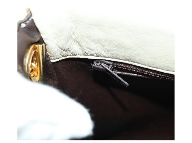 BALLY Borsa a Spalla in Pelle Beige Oro Auth am11516A D'oro - vista 20