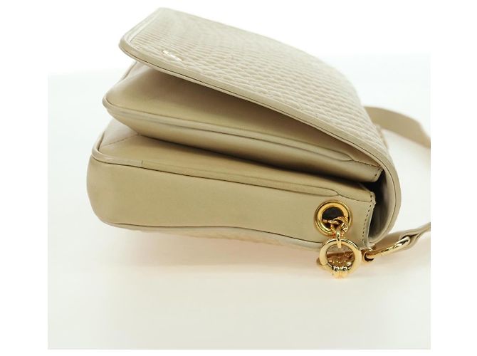 BALLY Borsa a Spalla in Pelle Beige Oro Auth am11516A D'oro - vista 5
