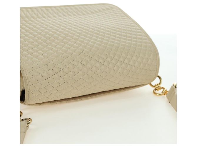 BALLY Borsa a Spalla in Pelle Beige Oro Auth am11516A D'oro - vista 6