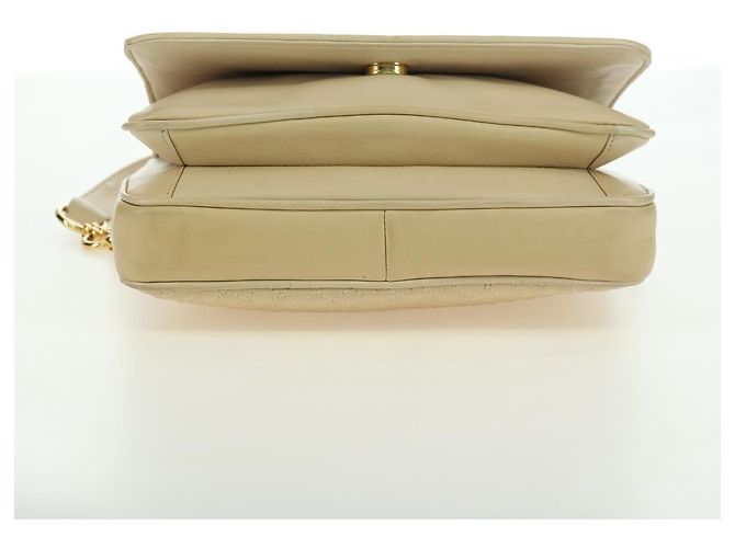BALLY Borsa a Spalla in Pelle Beige Oro Auth am11516A D'oro - vista 9