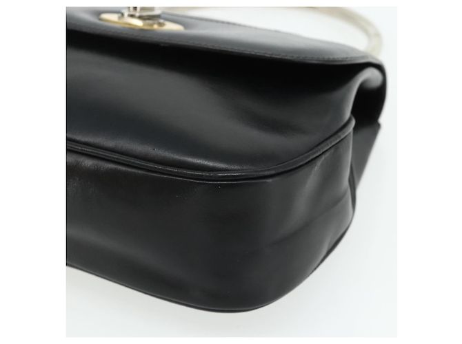 Borsa a mano in pelle nera Auth 177281A di GUCCI Nero - vista 10