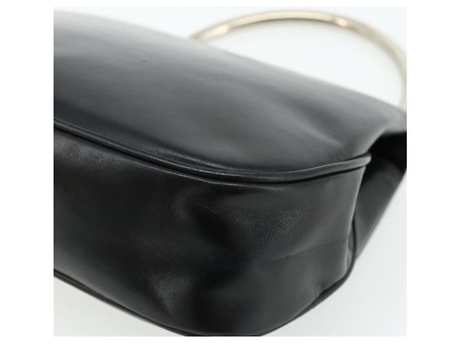 Borsa a mano in pelle nera Auth 177281A di GUCCI Nero - vista 12
