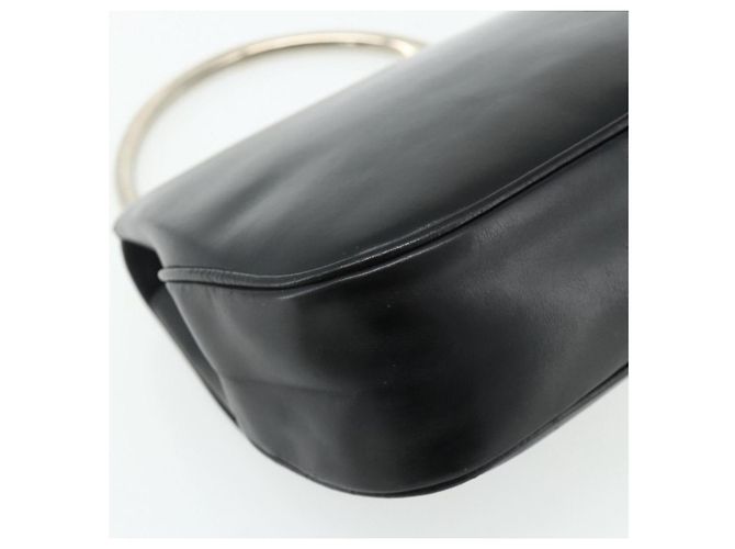 Borsa a mano in pelle nera Auth 177281A di GUCCI Nero - vista 13