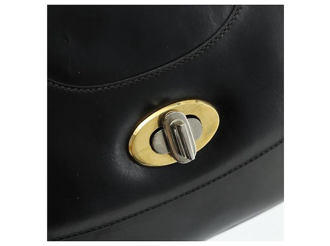 Borsa a mano in pelle nera Auth 177281A di GUCCI Nero - vista 14